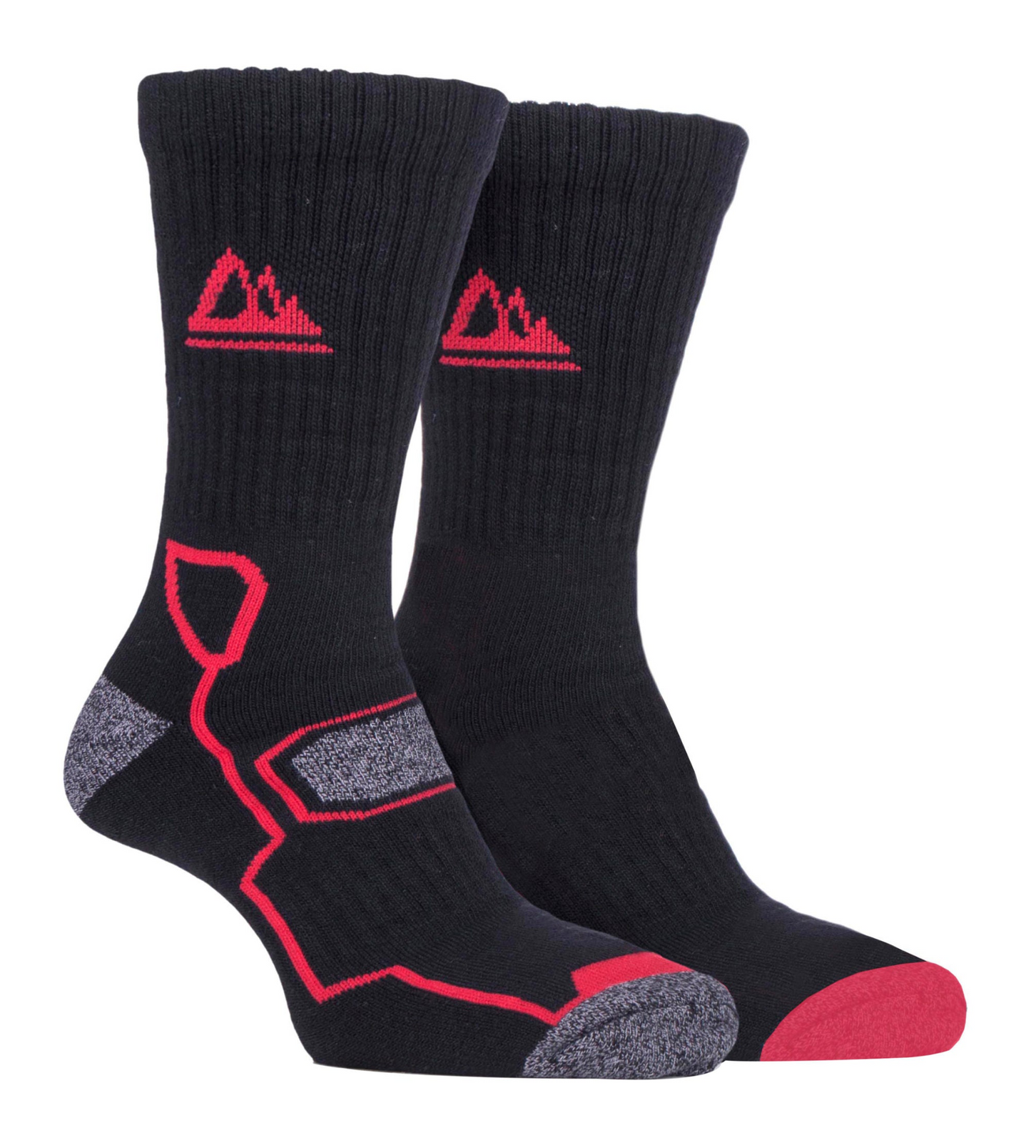 2 Pairs Mens Soft Breathable Bamboo Hiking Socks