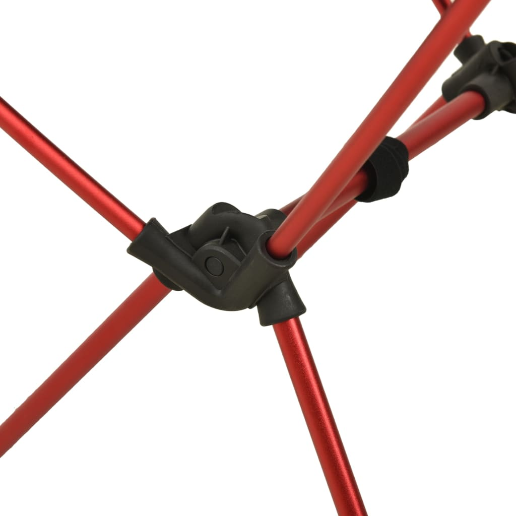 vidaXL Foldable Camping Chair PVC and Aluminium Black