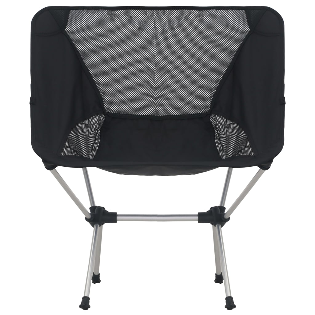 vidaXL 2x Folding Camping Chairs with Carry Bag 54x50x65 cm Aluminium