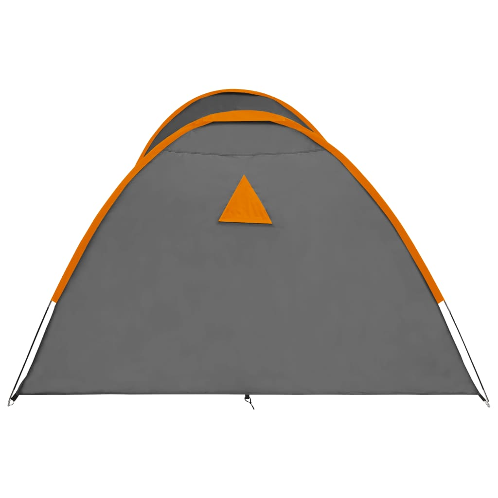 vidaXL Camping Igloo Tent 650x240x190 cm 8 Person Grey and Orange