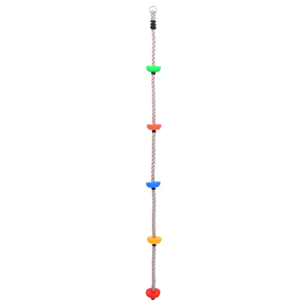 vidaXL Climbing Rope with Platforms 200 cm
