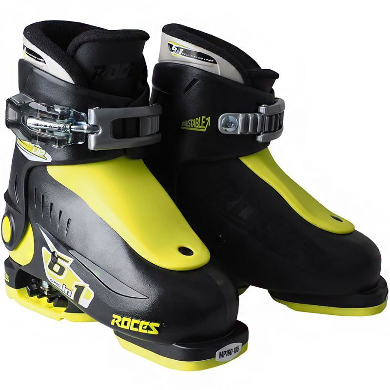 Roces Idea Up ski boots black-lime Jr 450490 18