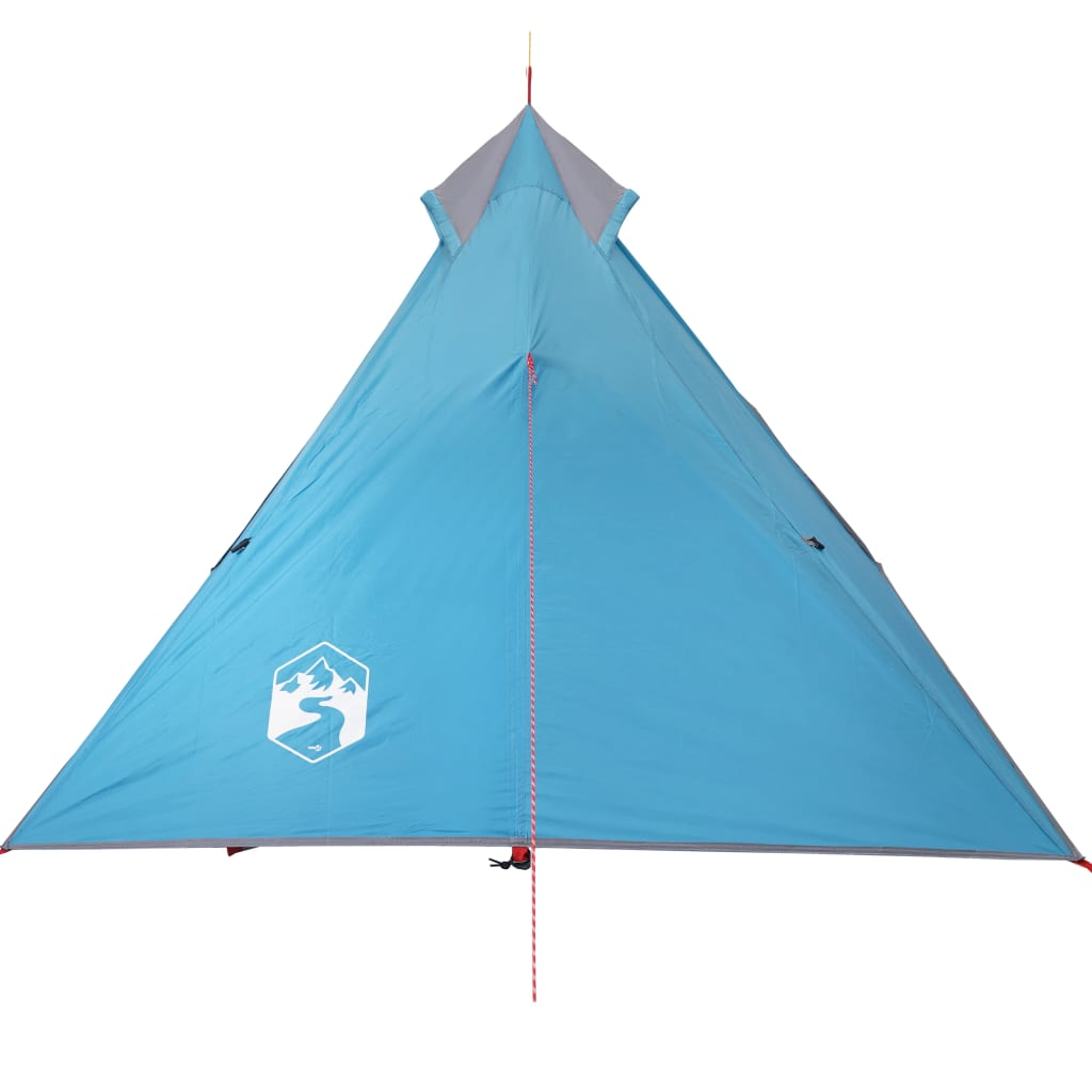 vidaXL Camping Tent Tipi 1-Person Blue Waterproof