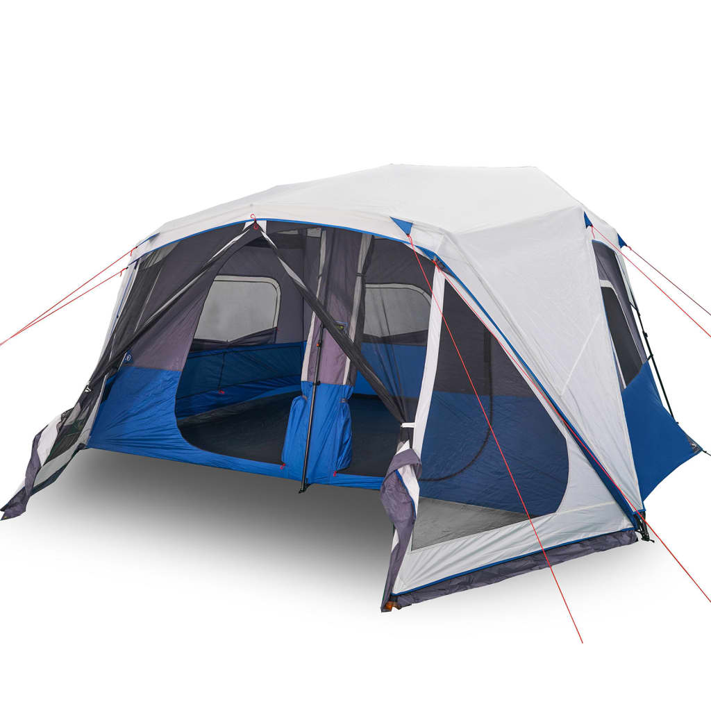 vidaXL Family Tent with LED 10-Person Light Green Quick Release