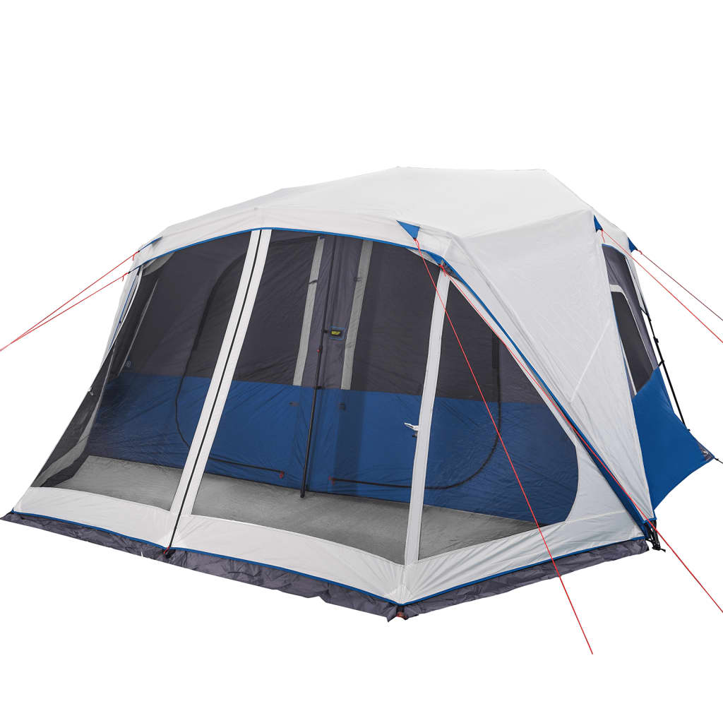 vidaXL Family Tent with LED 10-Person Light Green Quick Release