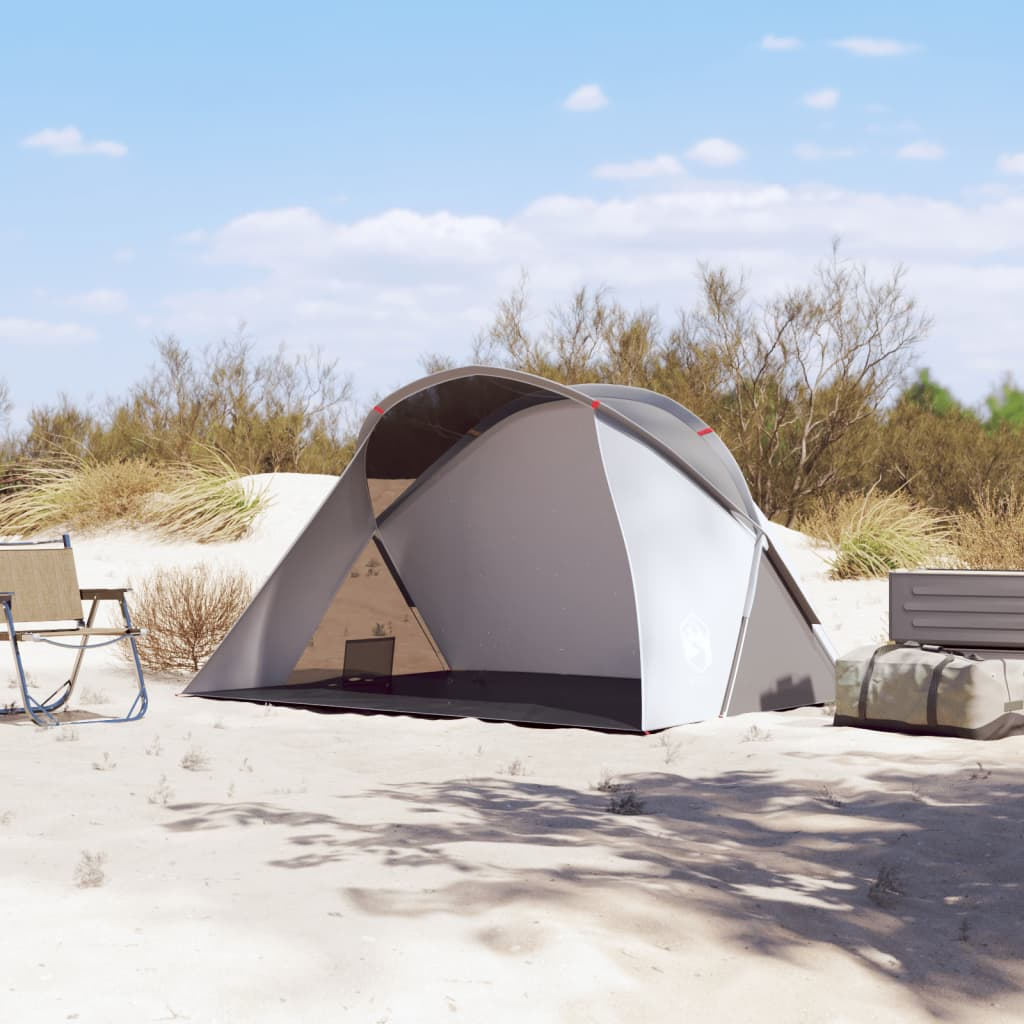 vidaXL Beach Tent Grey Pop-up Waterproof