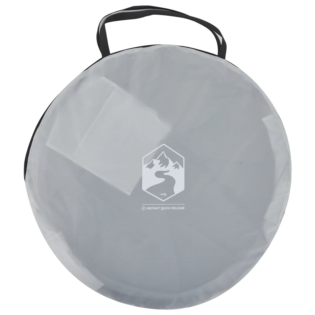 vidaXL Beach Tent Grey Pop-up Waterproof
