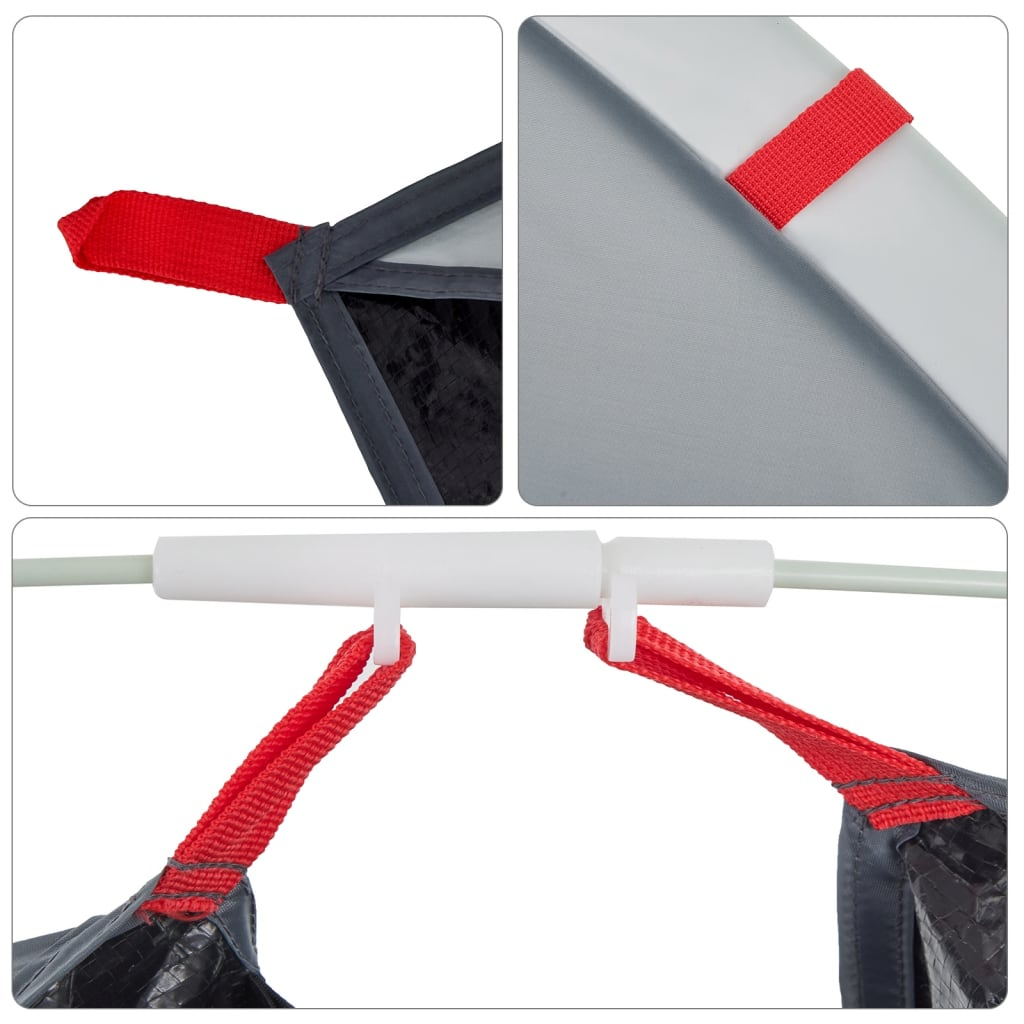 vidaXL Beach Tent Grey Pop-up Waterproof