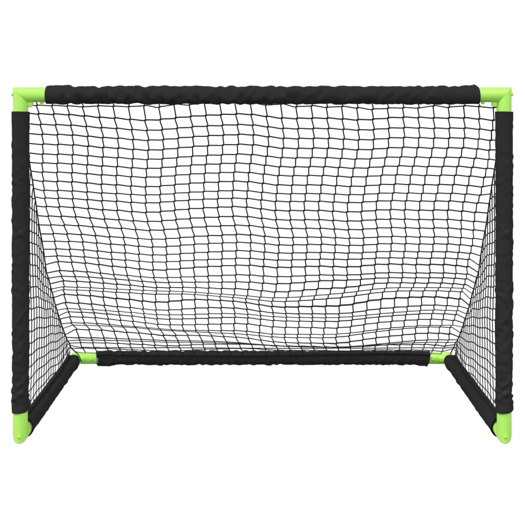 vidaXL Kids' Football Goal Foldable Black 90x64x64 cm