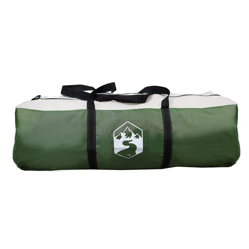 vidaXL Family Tent Tipi 12-Person Green Waterproof