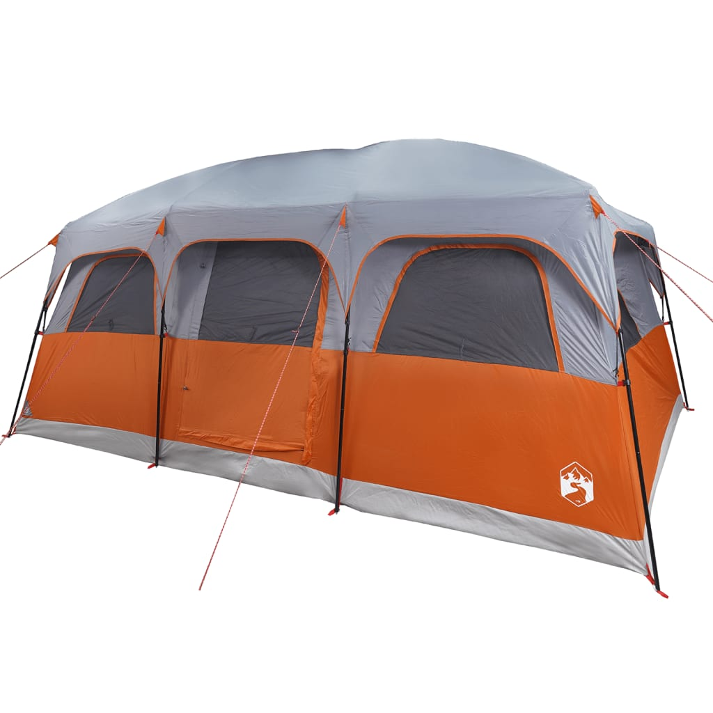 vidaXL Family Tent Cabin 9-Person Grey Waterproof
