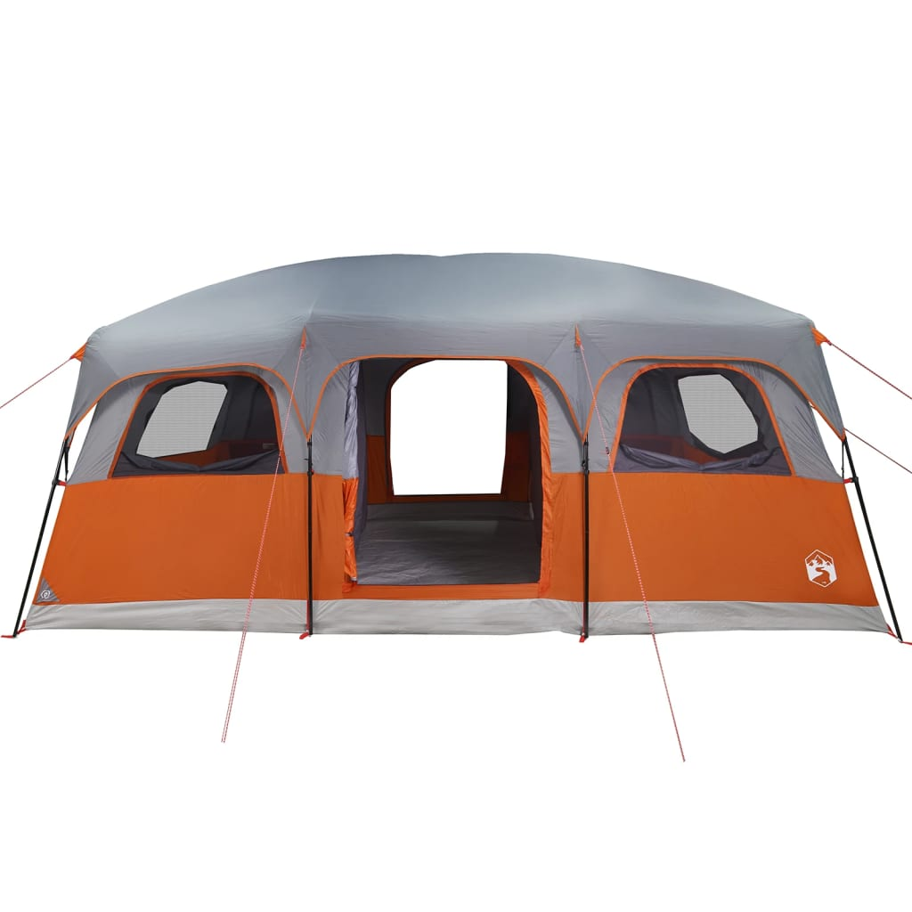 vidaXL Family Tent Cabin 9-Person Grey Waterproof