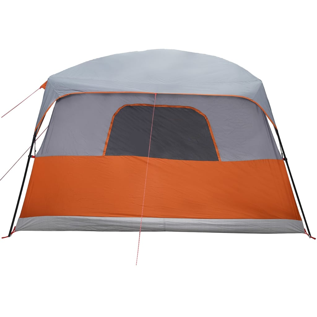 vidaXL Family Tent Cabin 9-Person Grey Waterproof