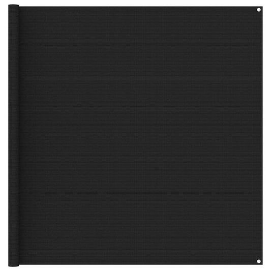 vidaXL Tent Carpet 200x200 cm Black