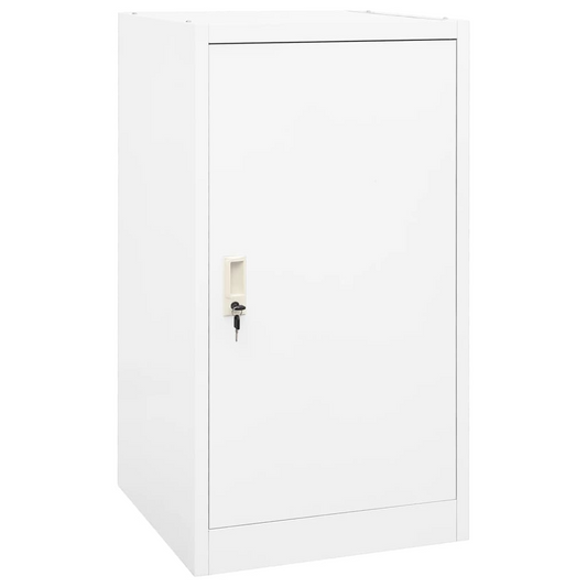 vidaXL Saddle Cabinet White 53x53x105 cm Steel