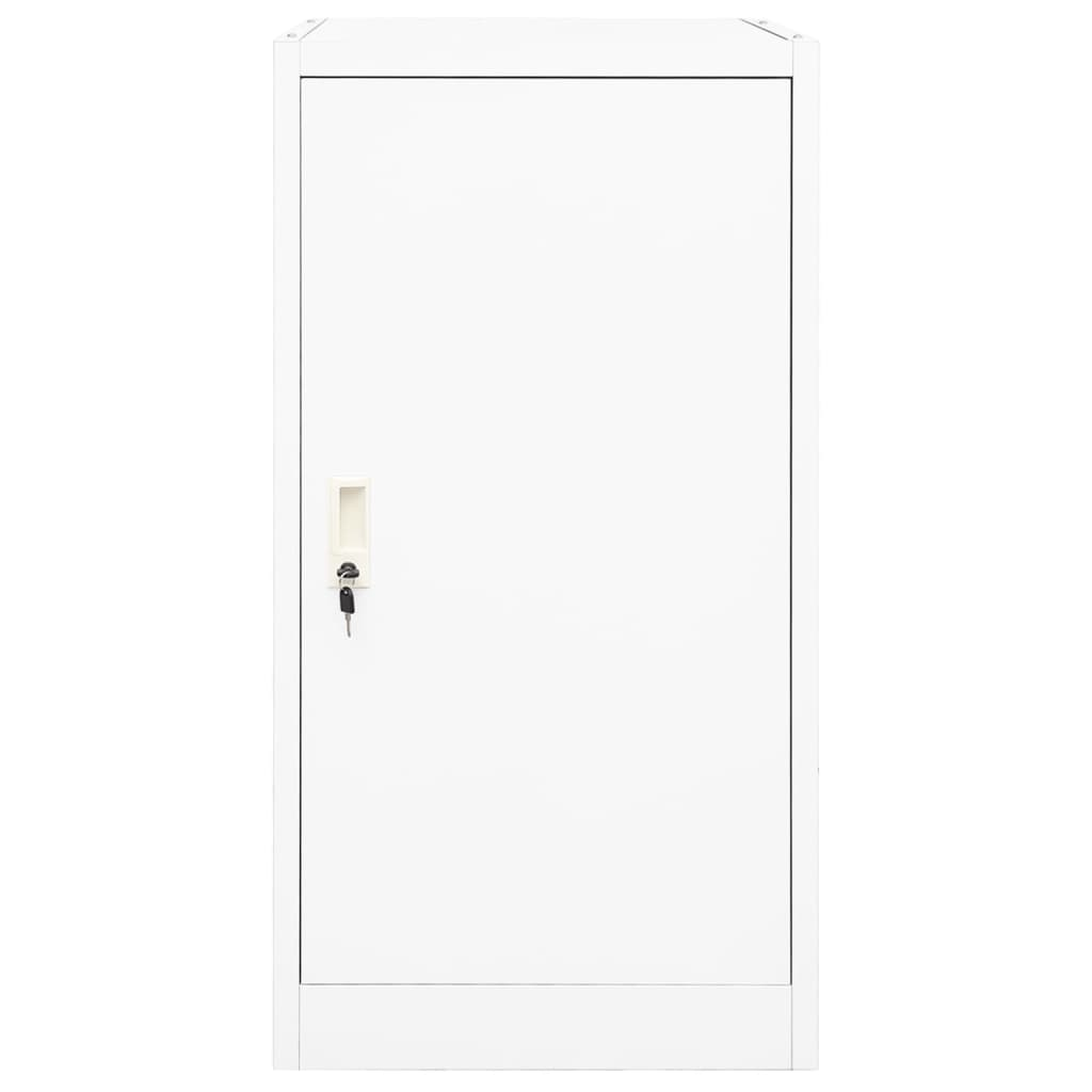vidaXL Saddle Cabinet White 53x53x105 cm Steel