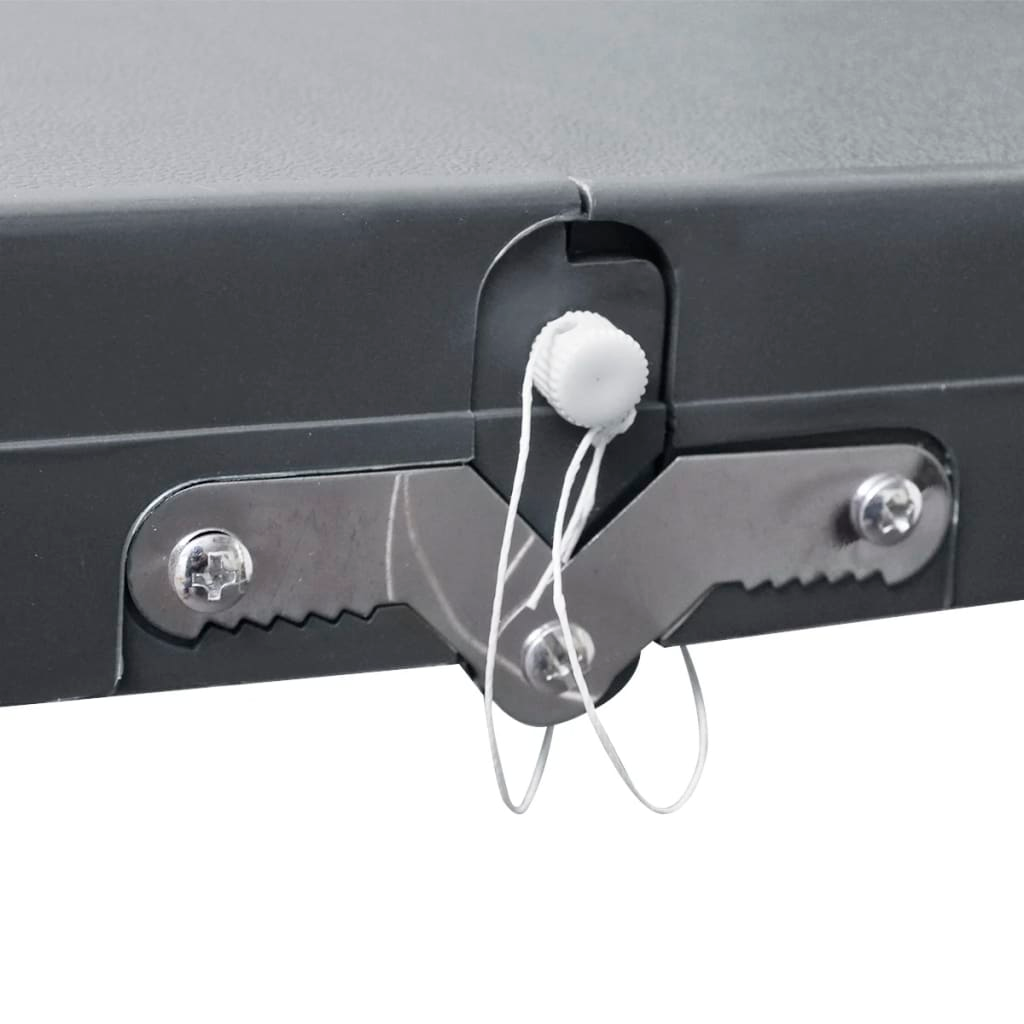 Foldable Camping Table Set with 4 Stools  Aluminium Extra Light Grey