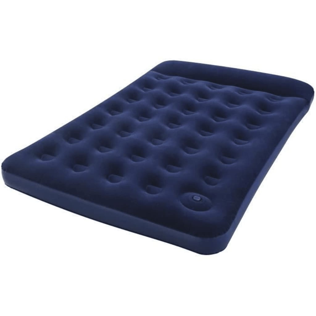 Bestway Inflatable Flocked Airbed with Built-in Foot Pump 191 x 137 x 28 cm