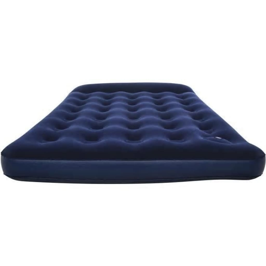 Bestway Inflatable Flocked Airbed with Built-in Foot Pump 191 x 137 x 28 cm