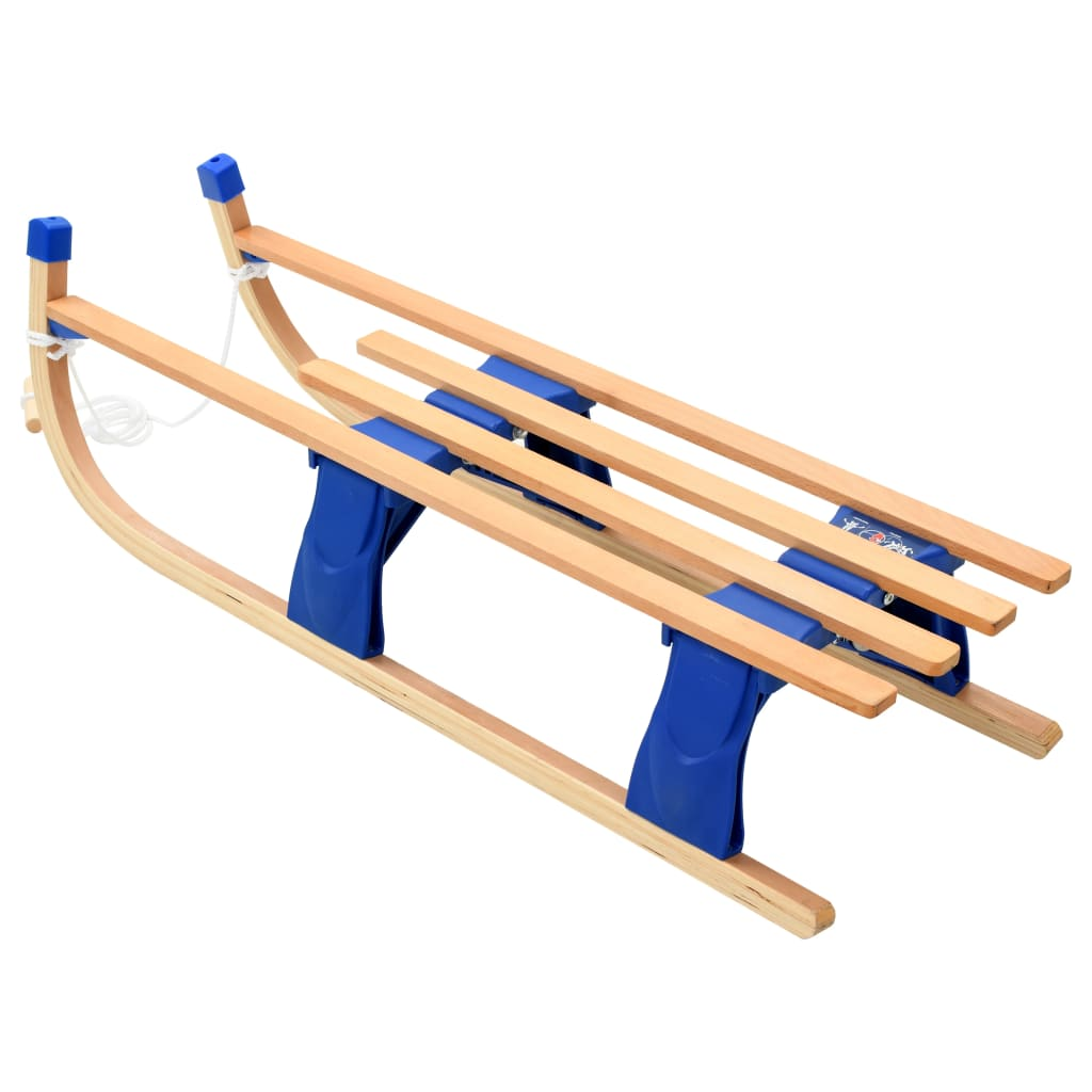 vidaXL Folding Sledge Wood 110 cm