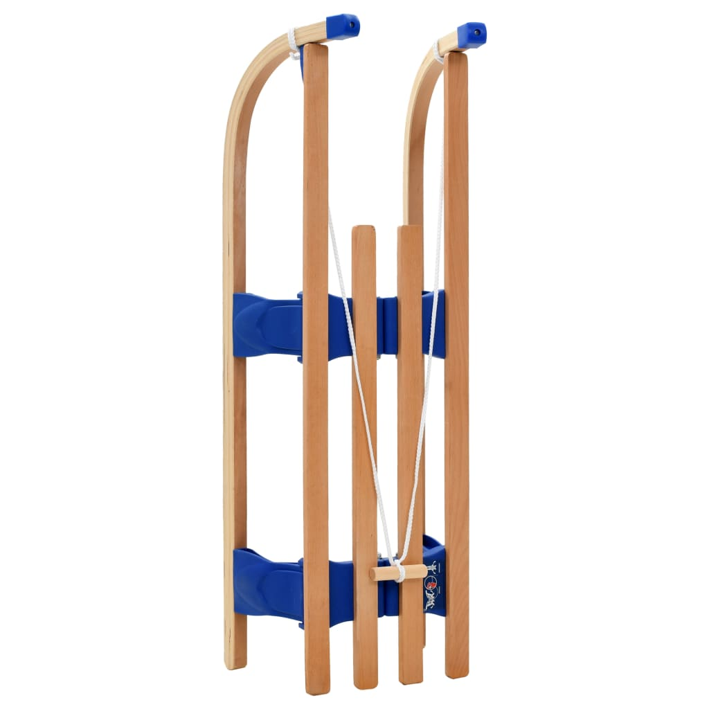 vidaXL Folding Sledge Wood 110 cm