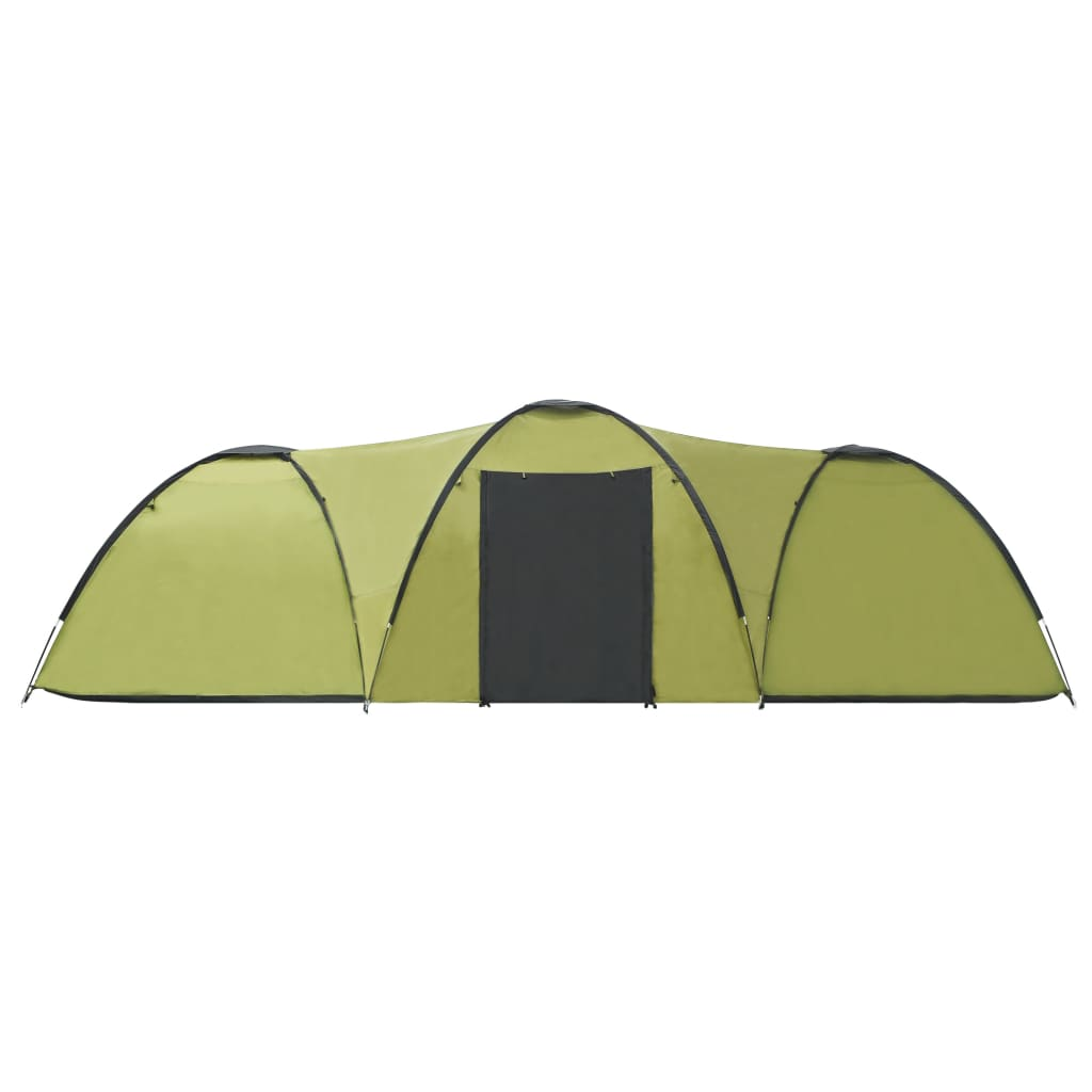 vidaXL Camping Igloo Tent 650x240x190cm 8 Person Green