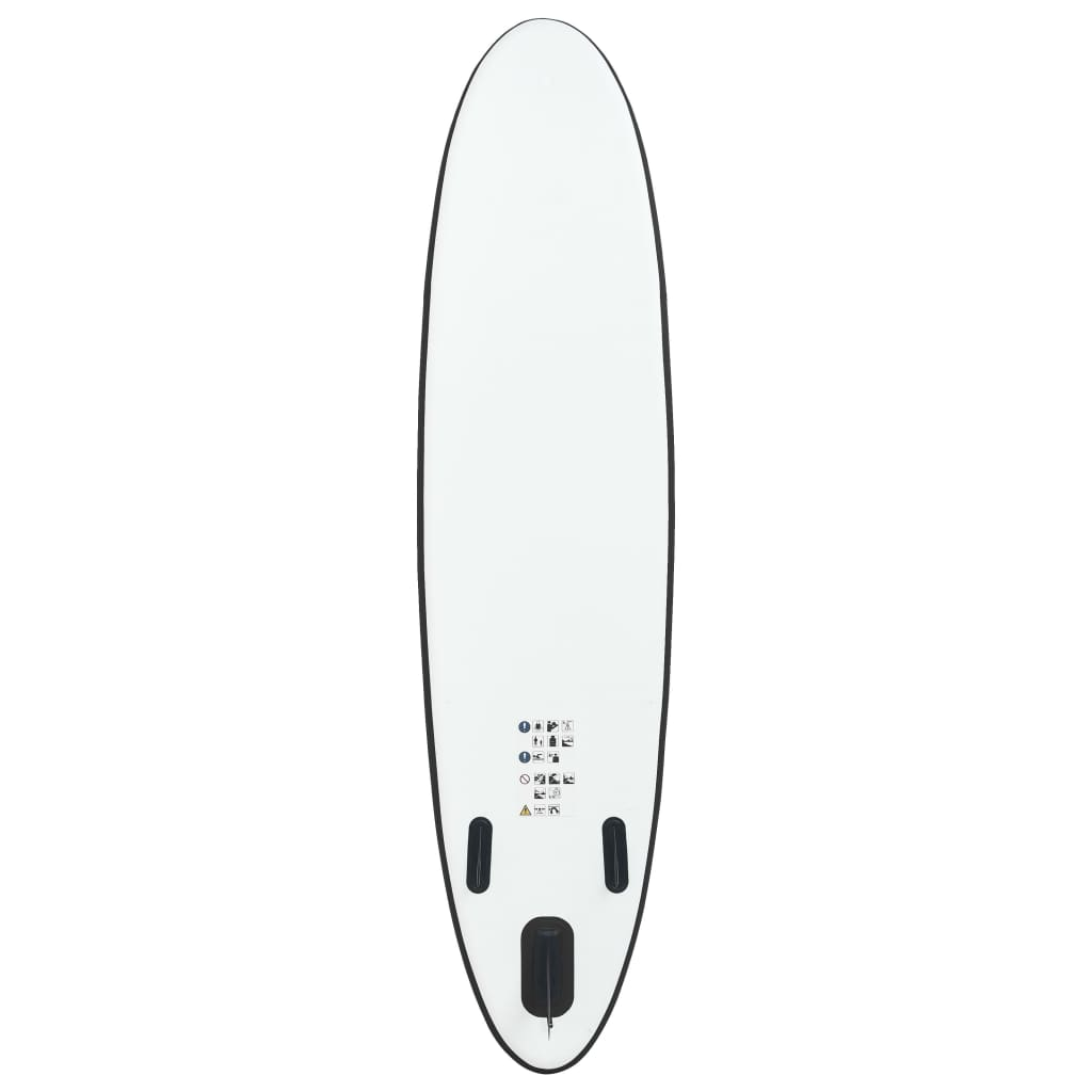 vidaXL Inflatable Stand Up Paddle Board Set Black and White