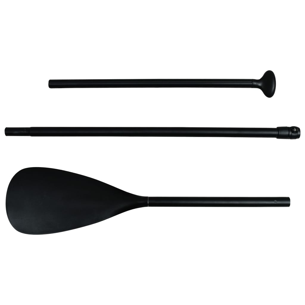 vidaXL Inflatable Stand Up Paddle Board Set Black and White