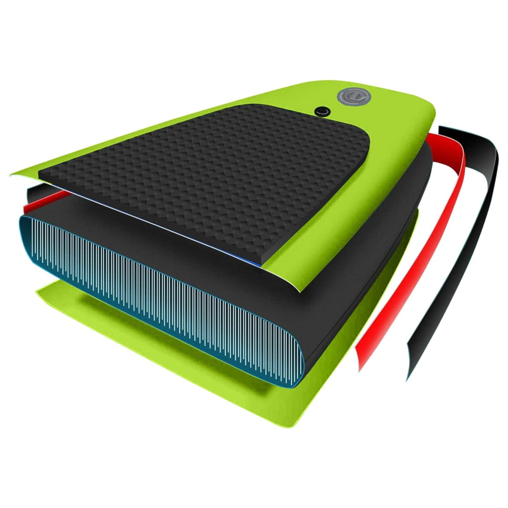 vidaXL Inflatable Stand Up Paddle Board Set Green 330x76x10 cm
