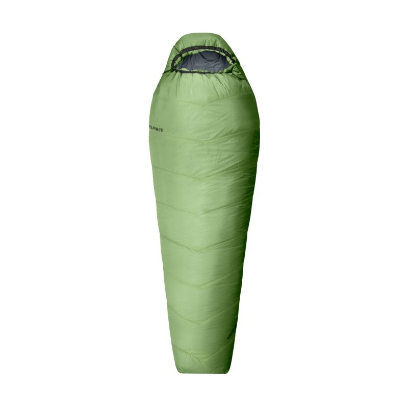 Alpinus Ultralight 850 sleeping bag 215 cm x 80 cm x 50 cm green AC18637 Left