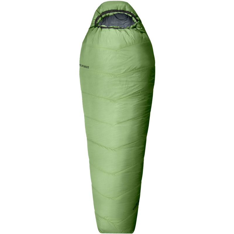 Alpinus Ultralight 850 sleeping bag 215 cm x 80 cm x 50 cm green AC18637 Left