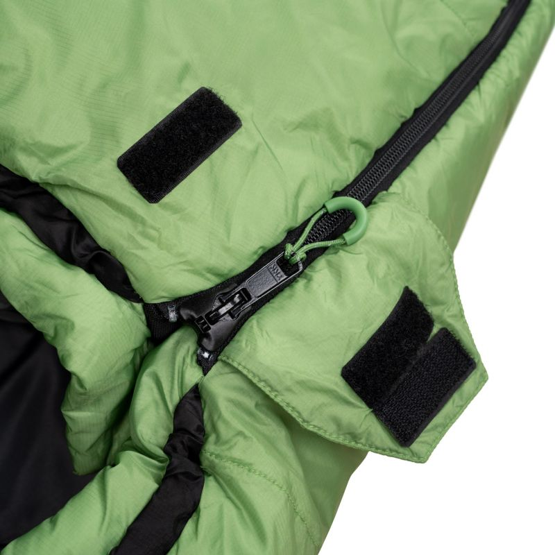 Alpinus Ultralight 850 sleeping bag 215 cm x 80 cm x 50 cm green AC18637 Left