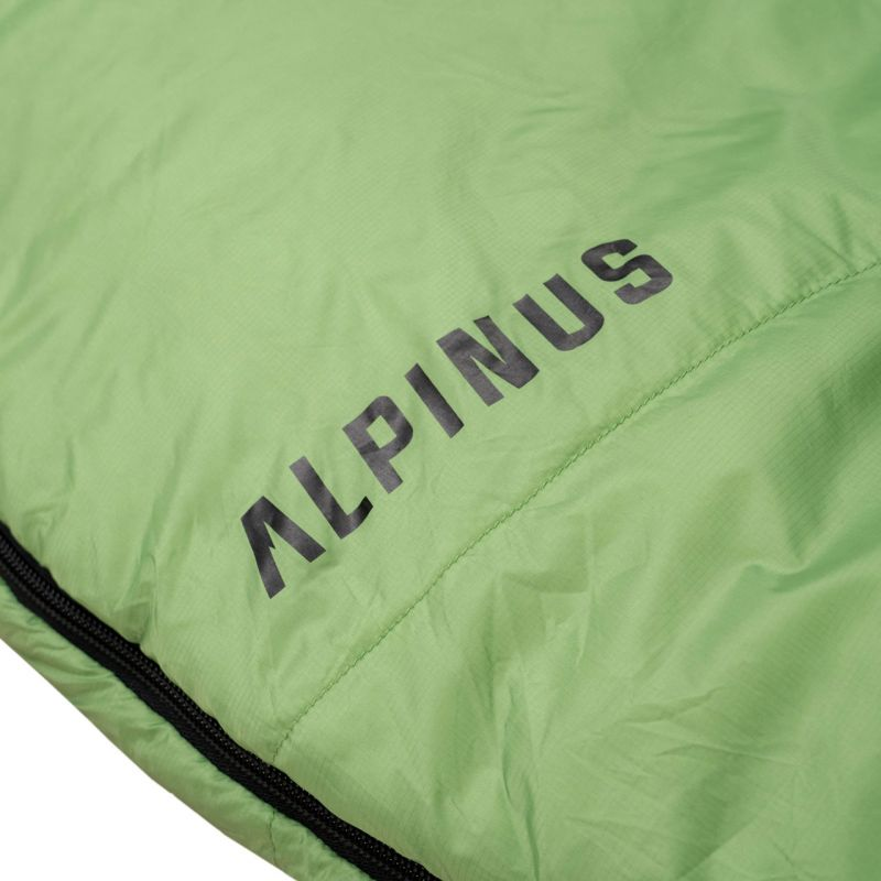 Alpinus Ultralight 850 sleeping bag 215 cm x 80 cm x 50 cm green AC18637 Left