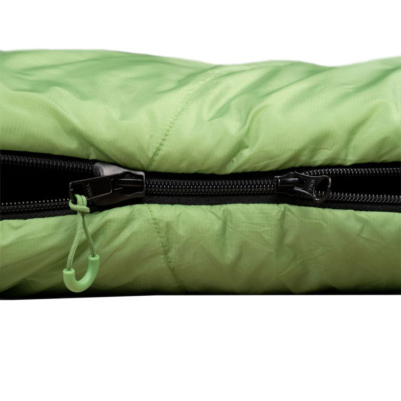 Alpinus Ultralight 850 sleeping bag 215 cm x 80 cm x 50 cm green AC18637 Left