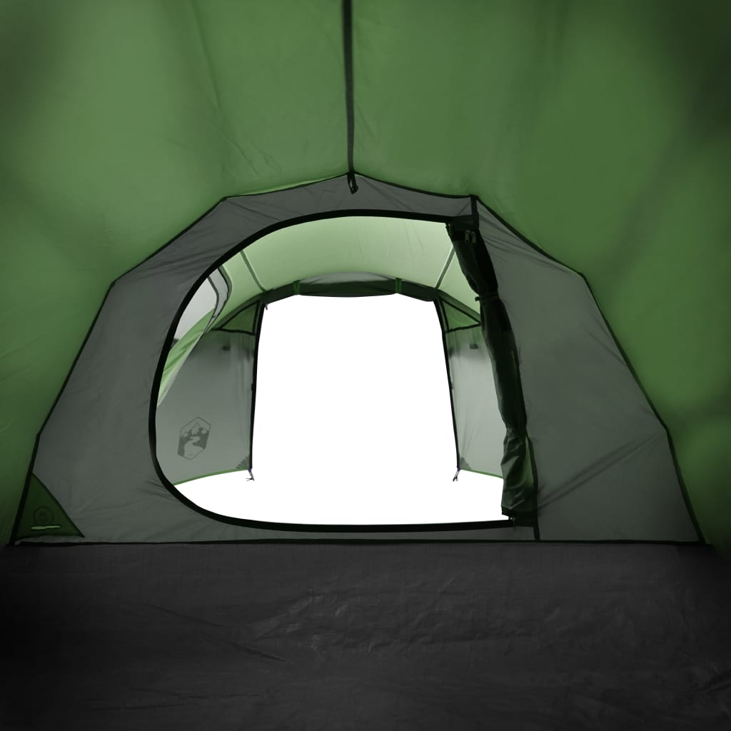vidaXL Camping Tent Tunnel 3-Person Green Waterproof
