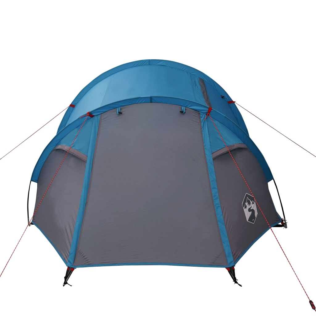 vidaXL Camping Tent 4 Persons Blue 360x135x105 cm 185T Taffeta