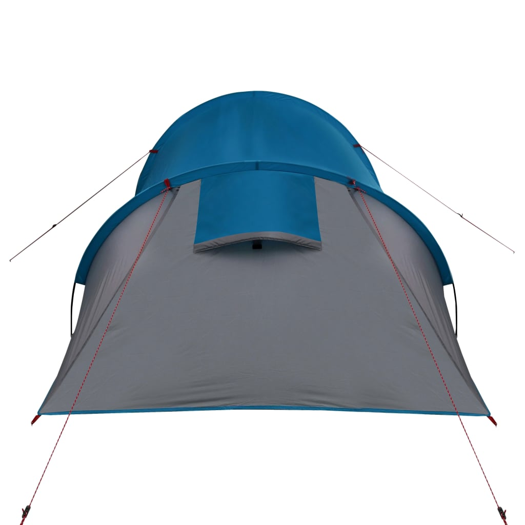 vidaXL Camping Tent 4 Persons Blue 360x135x105 cm 185T Taffeta