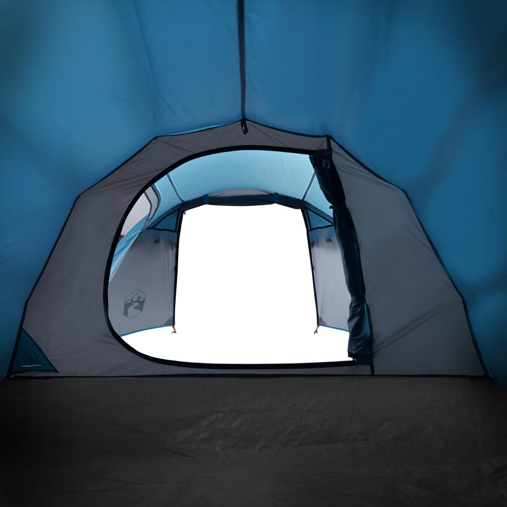 vidaXL Camping Tent 4 Persons Blue 360x135x105 cm 185T Taffeta