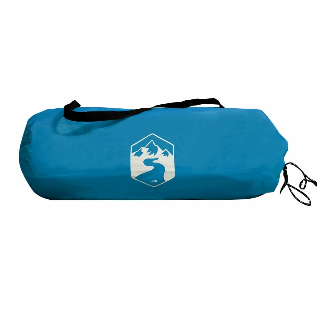 vidaXL Camping Tent 4 Persons Blue 360x135x105 cm 185T Taffeta