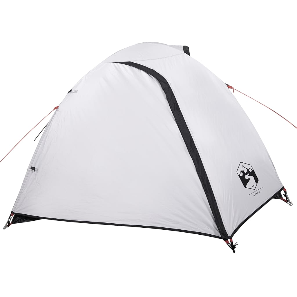 vidaXL Camping Tent Dome 4-Person White Blackout Fabric Waterproof
