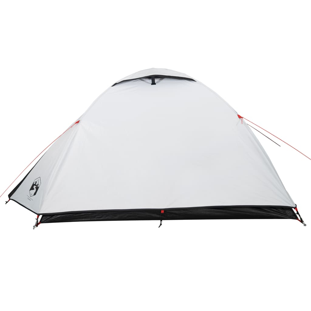 vidaXL Camping Tent Dome 4-Person White Blackout Fabric Waterproof