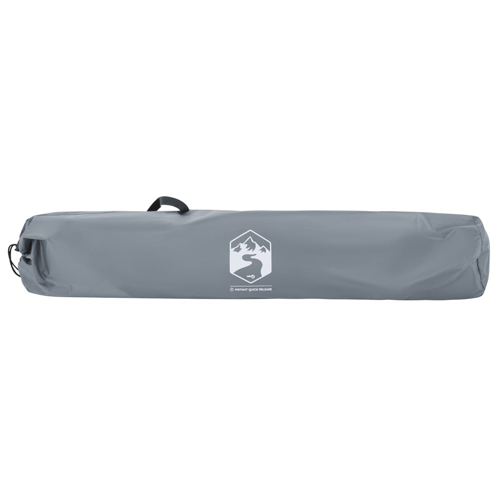 vidaXL Camping Tent 5-Person Grey Quick Release