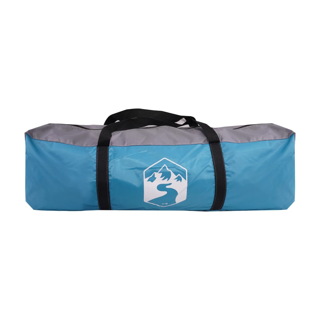 vidaXL Camping Tent Tunnel 1-Person Blue Waterproof