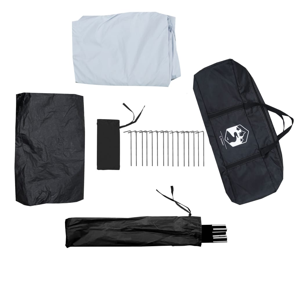 vidaXL Family Tent Dome 6-Person White Blackout Fabric Waterproof