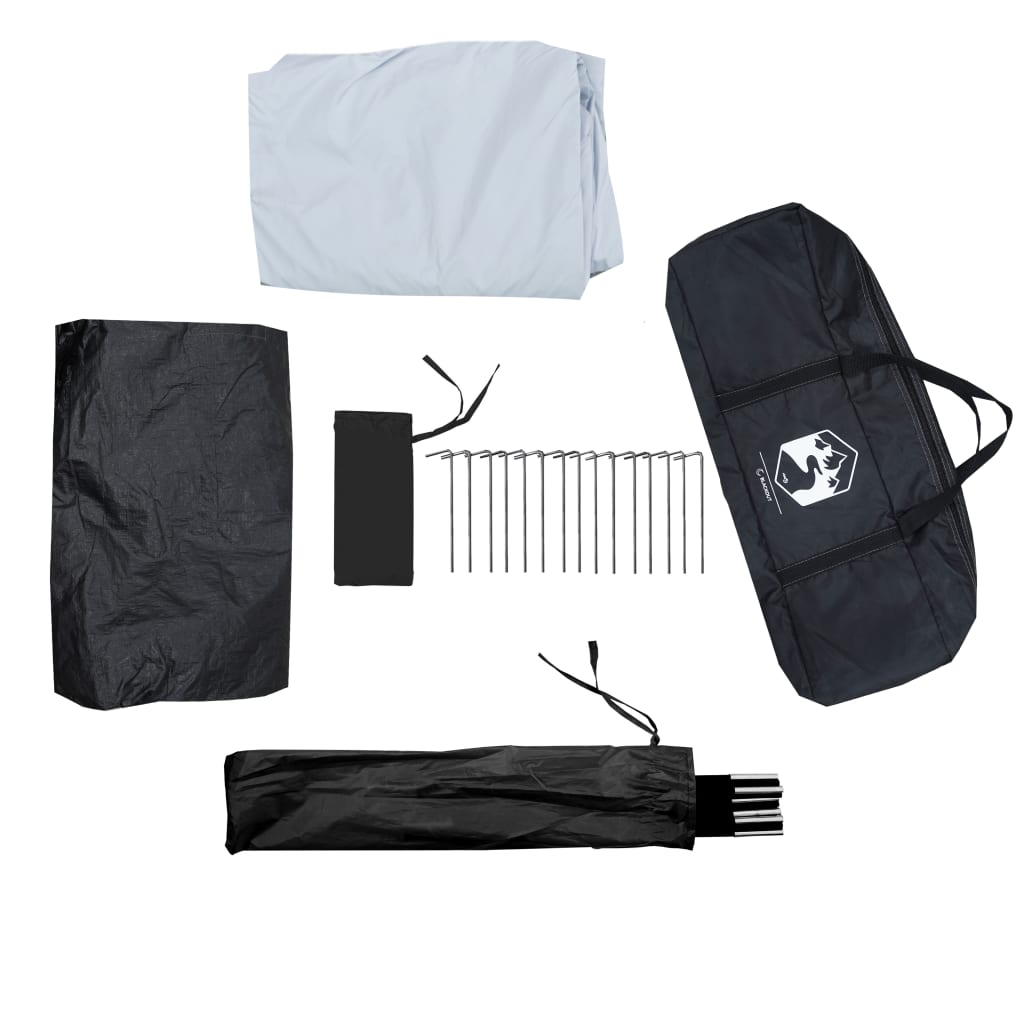 vidaXL Family Tent Dome 6-Person White Blackout Fabric Waterproof